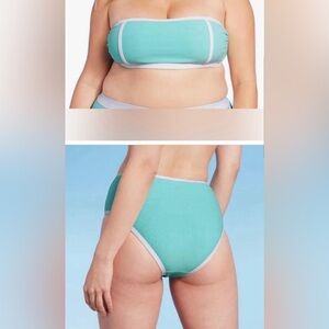 Kona Sol 2 piece Terry cloth swimsuit- size Large, NWOT